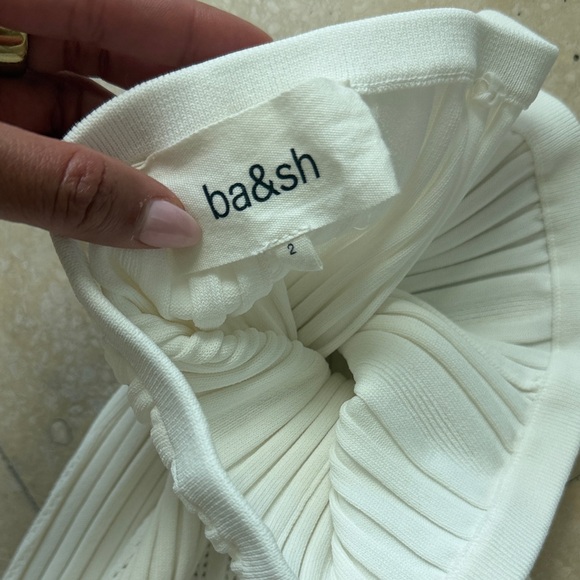 ba&sh White Ribbed Skirt - Picture 3 of 4